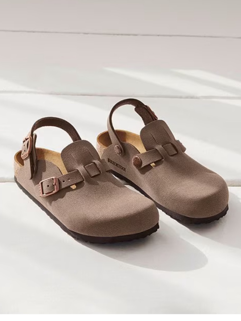 Birkenstock, Kids' Tokio Birkibuc® Backstrap Clogs (Youth)